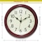 Infinity Instruments Nostalgic 9.5 in. Plastic Clock - Red 20306RD-4544 - alternate 6